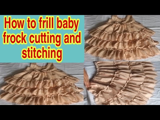 Double Layer Baby frock Cutting and Stitching Very Easy | Baby Frock cutting  and stitching - YouTube